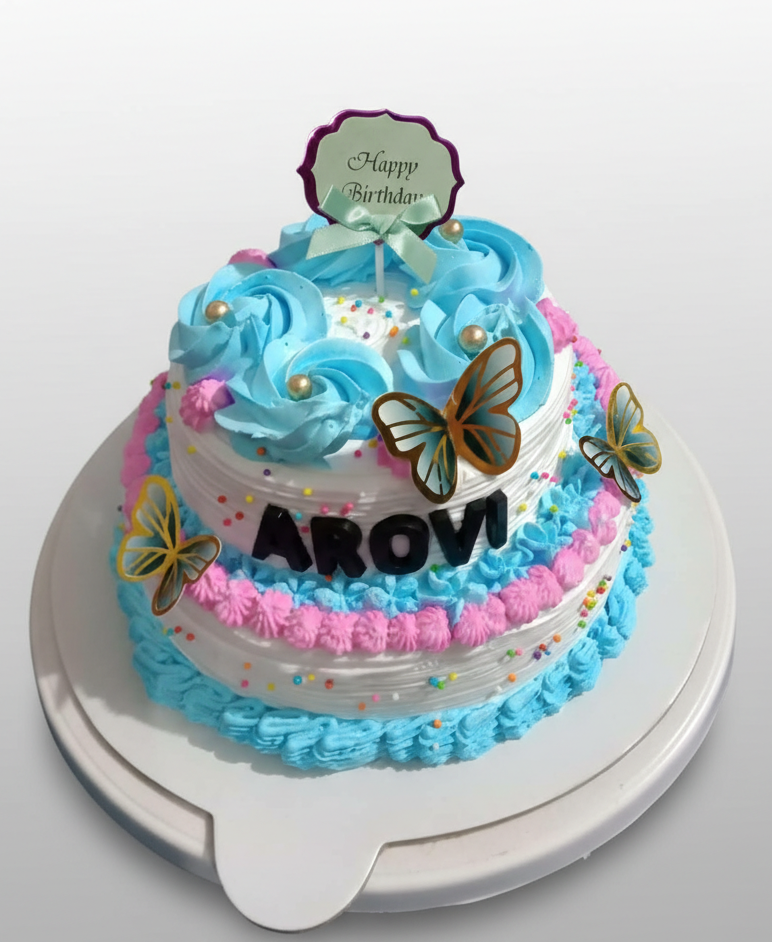 Butterfly Bliss Birthday Cake