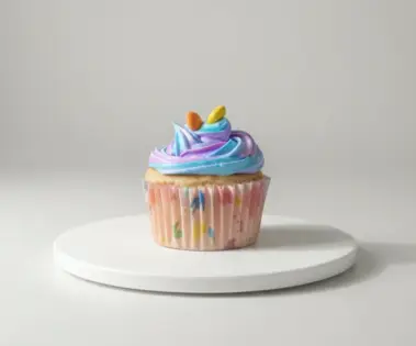 Pastel Swirl Cupcake