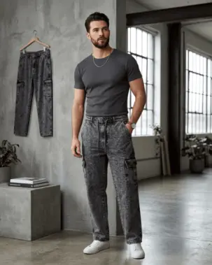 Premium Men's Baggy Jeans – Relaxed Fit