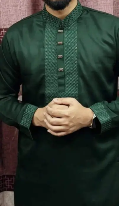 Exclusive Star Premium Tencel Cotton Embroidered Panjabi for Men