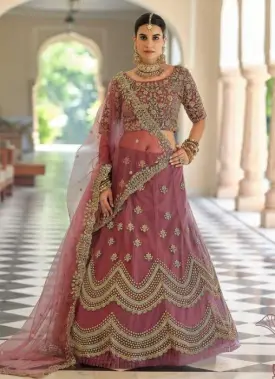 Premium Ready-Made Indian Weightless Georgette Embroidered Lehenga Gown Dress with Dupatta (3-Piece Set)