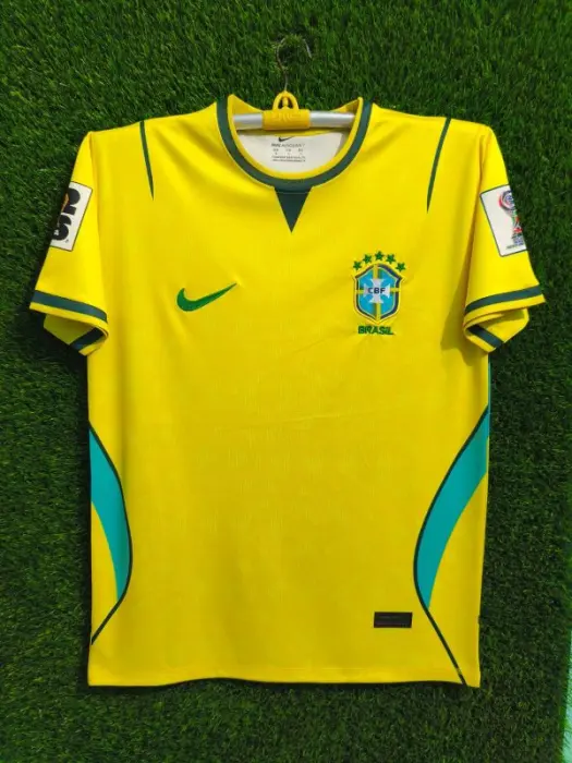 Premium FIFA World Cup 2026 Jersey Collection – Original China Fabric Embroidered Logo Football Jersey (Brazil Edition)
