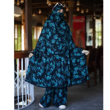 Elegant Palazzo long Khimar Set