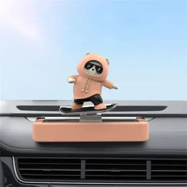 CUTE SLIDING BEAR CAR DASHBOARD TOY