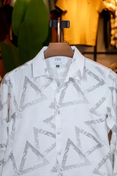 Premium Popcorn Fabric Printed Full Sleeve Shirt for Men | Soft & Summer Friendly Casual Shirt