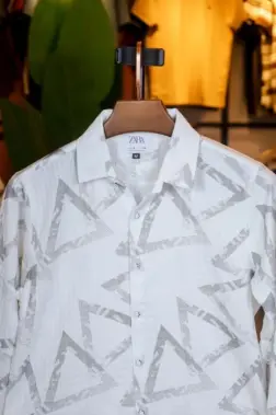 Premium Popcorn Fabric Printed Full Sleeve Shirt for Men | Soft & Summer Friendly Casual Shirt