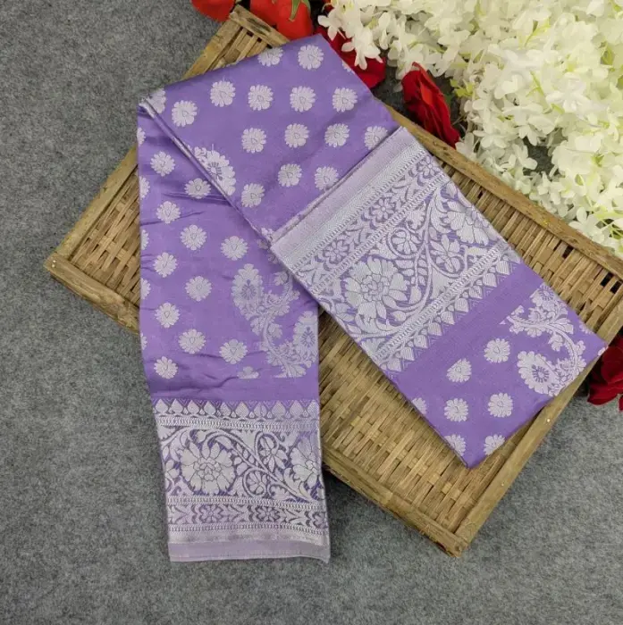 Premium Silk Katan Saree – Exclusive Design (Multiple Colors Available)